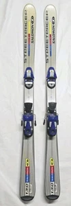 Salomon Snow Skis Silver Blue 130 Sc 100 64 89 R10.4 Streetracer kids Adaults  - Picture 1 of 12
