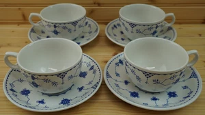 Masons Denmark Blue (4) Breakfast Cup & Saucer SETS More Available (G23) - Picture 1 of 9