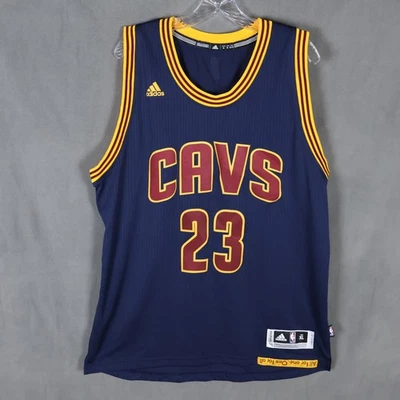 Lebron James Cleveland Cavaliers Adidas Swingman Jersey Mens XL Navy Blue #23 - Image 1 of 4