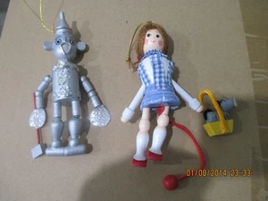 Holz Zauberer von Oz Puppe Weihnachtsschmuck 4 Zoll - Bild 1 von 2
