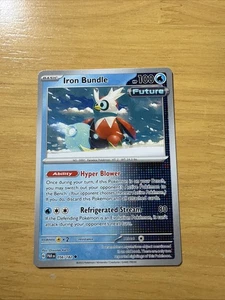 Pokémon TCG Iron Bundle 056/182 Sv04: Paradox Rift Regular Card NM Condition - Picture 1 of 3