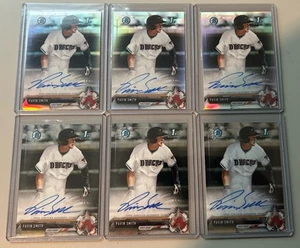(6) 2017 Bowman Chrome Draft Pavin Smith Rc Refractor Auto Lot /499 🔥 - Picture 1 of 1
