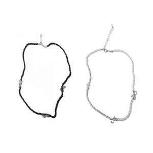 Trendy Synthetic Pearls Jewelry With Subtle Bowknot Charm Office To Date Wear - Picture 1 of 10