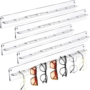 Acrylic Glasses Holder Wall Mounted Spectacle Frames Sunglasses - Picture 1 of 5