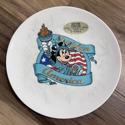 Plato Disney Minnie Mouse Maiden America de colección decoración Disneyland Foto 1 de 4