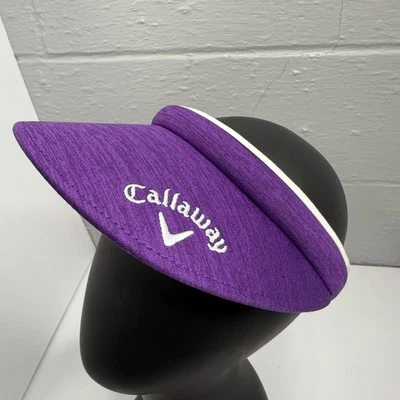 CALLAWAY GOLF Mujer Visera Sombrero Gorra Cordón Clip Púrpura Bordado Logo Foto 1 de 4