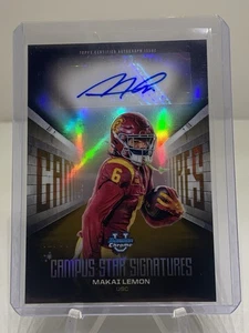 2025 Makai Lemon 12/50 Gold Bowman ChromeU Campus Stars Signatures Auto! - Picture 1 of 6