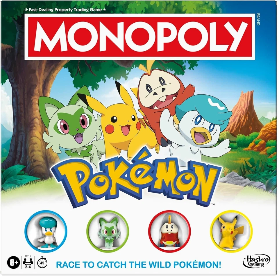 Monopoly Pokémon Edition - Juego de mesa inglés para 6 jugadores - ¡La aventura te espera! Foto 1 de 4