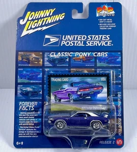 1/64 Johnny Lightning 1970 Dodge Challenger R/T USPS Model Car JLSP331 CHASE - Picture 1 of 1