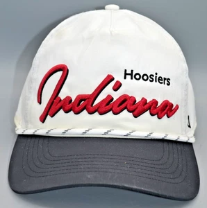 Cappello 47 Brand Hitch Indiana Hoosiers Chamberlain Snapback Bianco Regolabile - Foto 1 di 7