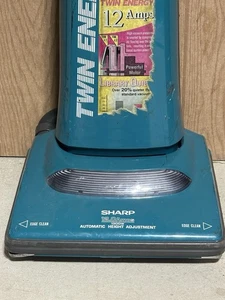 Aspirapolvere vintage Sharp Twin Energy Stand Up Bag Teal 12 Amp - con attacchi - Foto 1 di 12