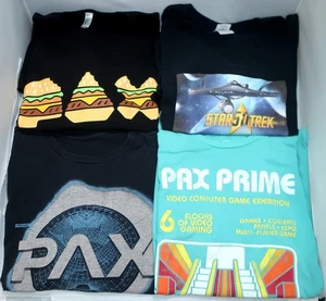 4 PAX CONVENTION / GEEK T-SHIRTS Paket Größe 3X 20th Ann Burger Prime West SET #1 - Bild 1 von 7
