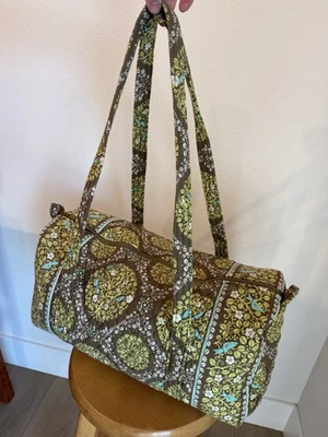 Duffle VERA BRADLEY Sittin’ In A Tree Blue Birds APOSENTADO. Raro, difícil de encontrar - Imagem 1 de 4