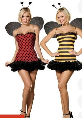 Costume Halloween Coccinella Sexy Bomboniera XS - Immagine 1 di 4