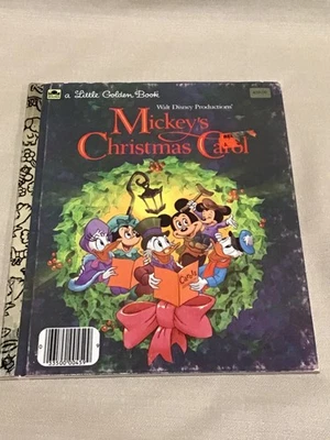 Mickey's Christmas Carol 1983 Walt Disney Productions Little Golden Book Foto 1 de 4