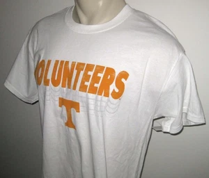 NEU! L TENNESSEE FREIWILLIGE T-SHIRT Tee Hanes weiß orange Fußball Vols Large - Bild 1 von 2