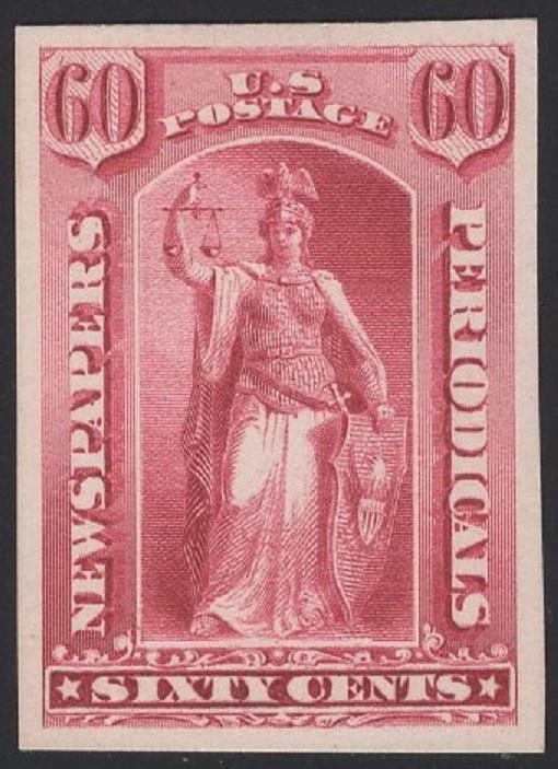 EE. UU.: #PR20P4 PERIÓDICO 60c PLACA PRUEBA en TARJETA // H Foto 1 de 1