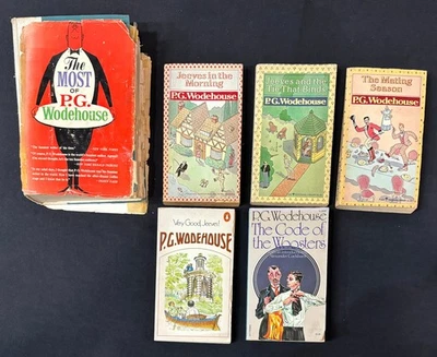 Lot of 5 P.G.Wodehouse Vintage Paperbacks & 1 Hardcover! Very Good Jeeves & More Foto 1 de 4