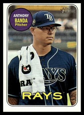 2018 Topps Heritage #714 Anthony Banda Tampa Bay Rays - Image 1 of 2