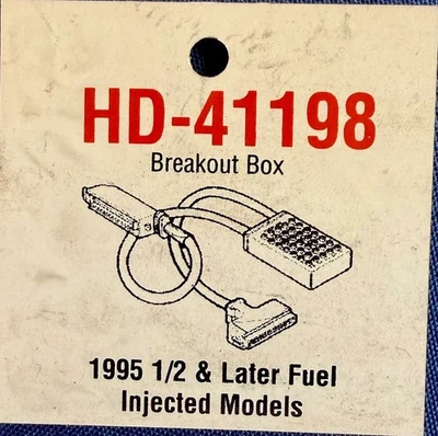 Harley-Davidson HD-41198 Breakout Box 1995 1/2-Later modelos de inyección de combustible (1B) Foto 1 de 4