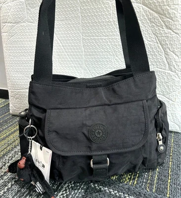 Kipling Fairfax Multiway Bag New With Tags Monkey BLACK Handbag Strap Alanis