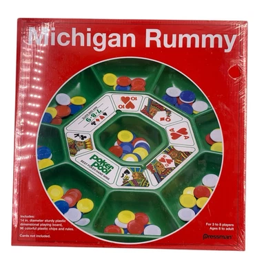 PRESSMAN MICHIGAN RUMMY  #5551 -2012 - AGES 8+ - BRAND NEW - SEALED Rd Descp: - Image 1 of 4