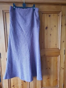Monsoon Pink Mohair-Blend Maxi Skirt (Size 12) Lined - Picture 1 of 4