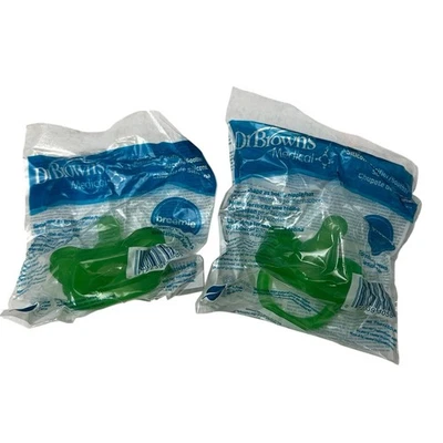 Chupeta de silicone Dr. Brown’s Happy Paci 0-6 meses máquina de lavar louça PREEMIE GREEN 2 - Imagem 1 de 4