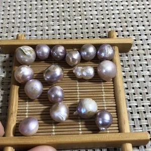 Piedra perla natural del mar del sur de China 16 piezas 28 g regalo c118 - Imagen 1 de 8
