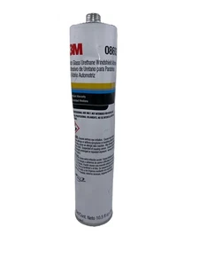 Cartucho adhesivo adhesivo para parabrisas de vidrio automático de uretano 3M de 10,5 oz negro 08693 - Imagen 1 de 2