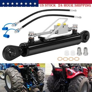 Hydraulic Top Link Cat 1-1 with Locking Block 18 1/8” - 26 3/8” with 2 Hose - Picture 1 of 8