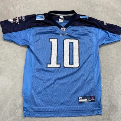 Camiseta De Colección Tenneessee Titans Para Hombres XL Vince Young 10 Mariscal de Campo Fútbol NFL Foto 1 de 4
