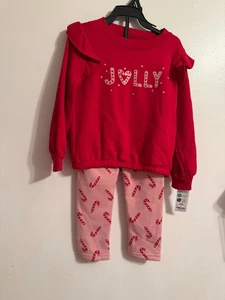 Carter's Girl's Child of Mine Xmas 2pc Set Size:4T - Picture 1 of 4