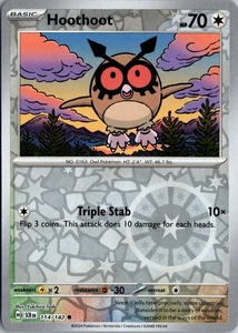 Hoothoot - SV07: Stellar Crown #114/142 Reverse Holo Common - Bild 1 von 2
