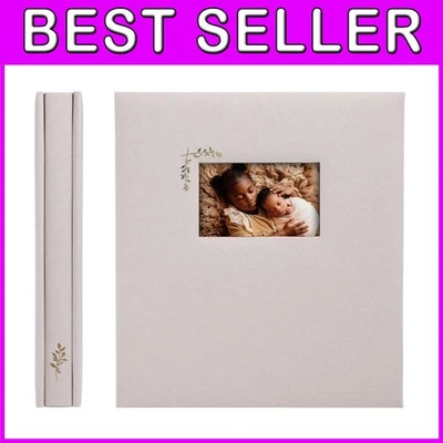 Elegante Álbum de Fotos Taupe/Gris con Espacio de Escritura - 4x6 - Perfecto para Regalos Foto 1 de 4