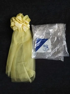 Seltener 50er Jahre gelber Brautschleier Kopfschmuck OVP Mademoiselle Bridals - Bild 1 von 8
