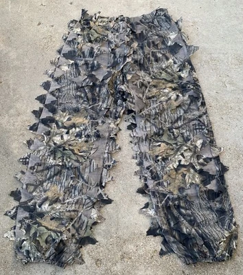 VTG 3D Leafy Mesh Camo Over-Pants Wolf Mountain Mossy Oak Hunting Wear RN 17754 - Image 1 of 4