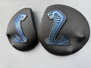 20-22 GT500 Strut Tower Covers Caps(Cobra W Gt500) Set Of 2 msg Me 4 Logo Color - Picture 1 of 11