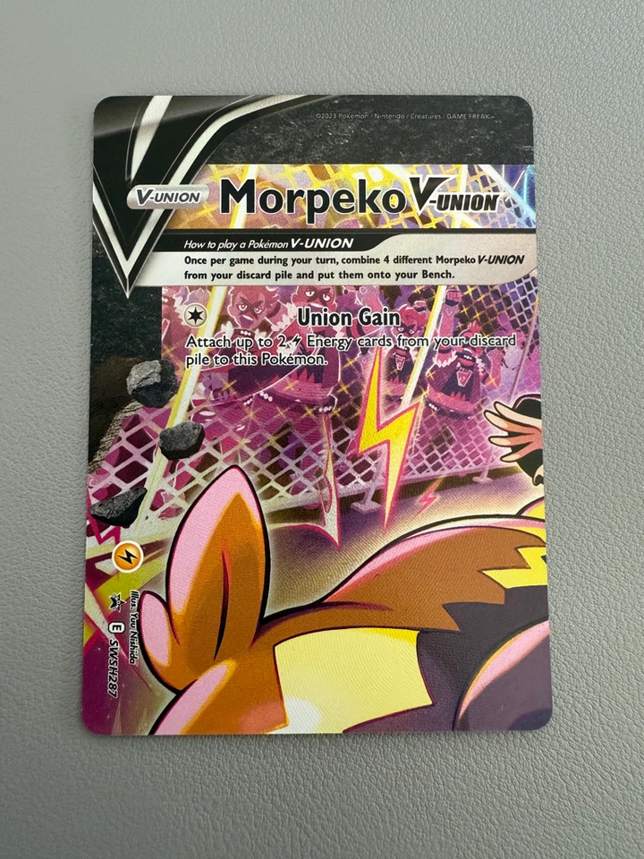 Morpeko V-Union SWSH287: Sword & Shield Promo Cards Holo - Near Mint! - Image 1 of 2