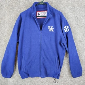 University Of Kentucky Wildcats XL Zip Up Fleece Jacket SEC Blue Sportswear - Picture 1 of 10