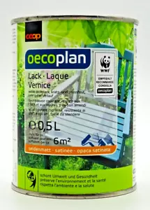 Oecoplan PU Lack für Holz Metall Kunststoff seidenmatt graphit - 0,5 L - Bild 1 von 5