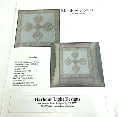 Harbour Light Designs Needlepoint Chart Pattern Meadow Flower Paula Towner - Image 1 of 4