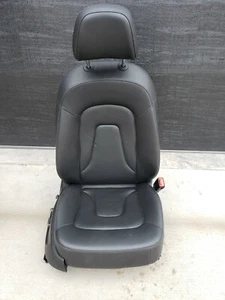 Sedile Passeggero Anteriore Destro Audi A4 2013 2014 2015 2016 / Pelle Nera OEM - Foto 1 di 6