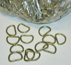 Wholesale gold D rings.for 50 pieces. 7/8" - Picture 1 of 3