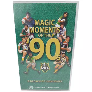 Vtg MAGIC MOMENTS of the 90s NRL Rugby League Decade Highlight 2003 VHS Video Vg - Bild 1 von 6