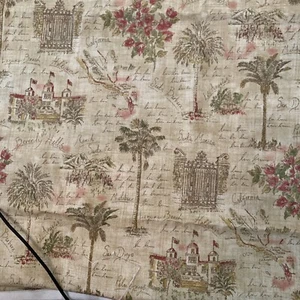 Vintage Waverly Sunset Boulevard Decor Fabric 2 Plus Yds - Picture 1 of 3
