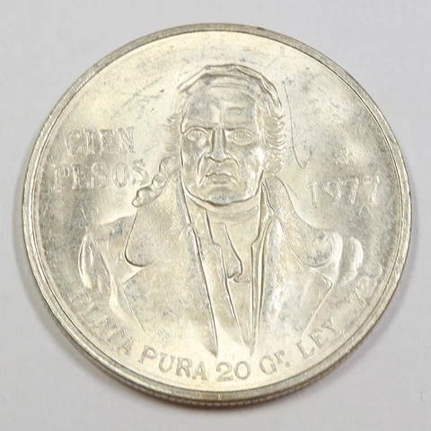 1977-1978 MEXICO | Random Silver 100 Pesos Coin #42558 Cover