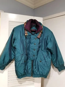 Vintage Damen Kaotic by Andy Johns Windbreaker Ski Puffer Jacke Mantel Gr. M - Bild 1 von 8