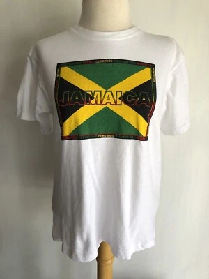 Camiseta Oficial Mujer JAMAICA Vintage Años 90 Turista Ciudad Bandera Talla Pequeña Foto 1 de 4