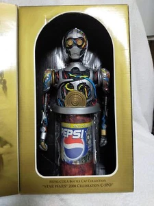 2000 Pepsi Cola x Star Wars C-3PO Sound Botle Cap Novedad Japón Limited Raro い - Imagen 1 de 8